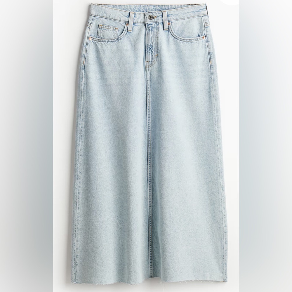 H&M Denim Maxi Skirt